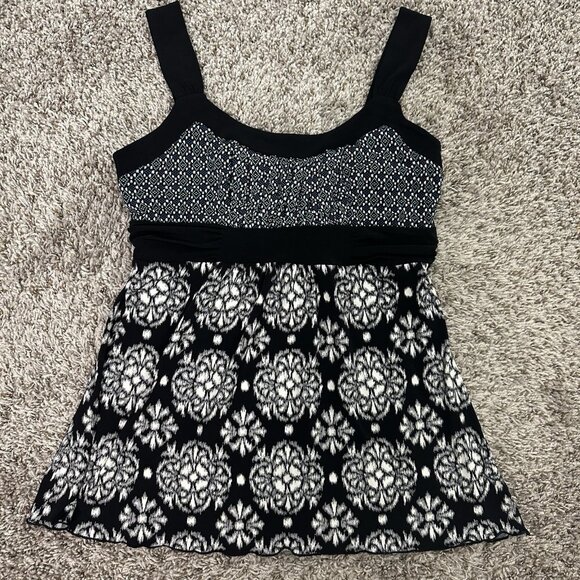 Y2k Babydoll Tank Top Tie Back Boho Fairy Indie Boho Peasant Milkmaid Tunic - Picture 1 of 7